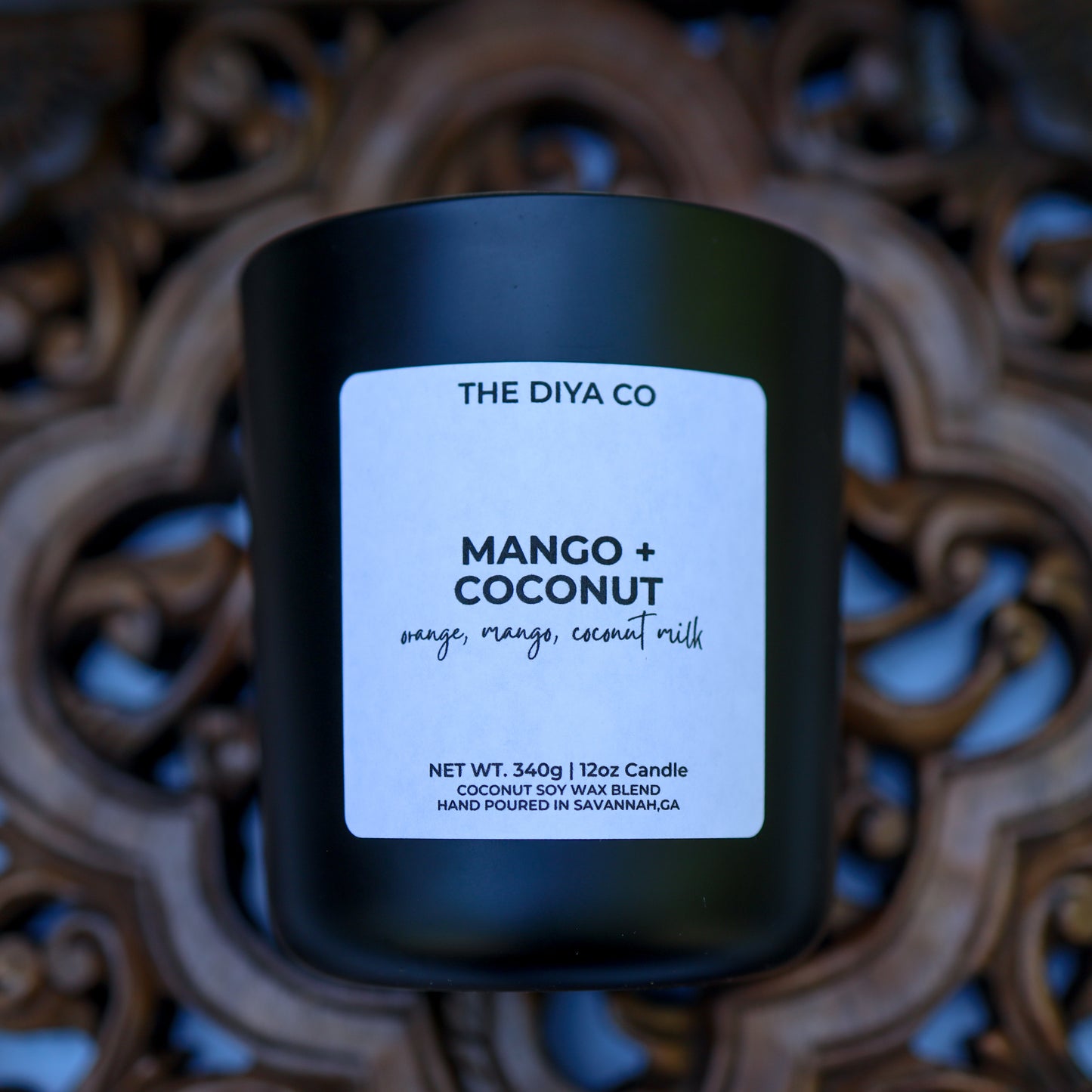 12 oz Mango and Coconut | Coconut Soy Candle