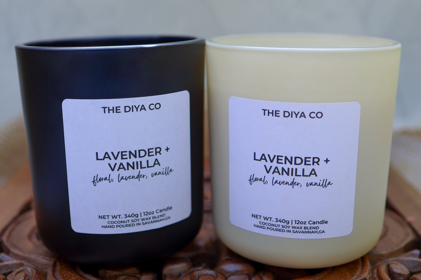 12 oz Lavender and Vanilla Aura Candle w/box