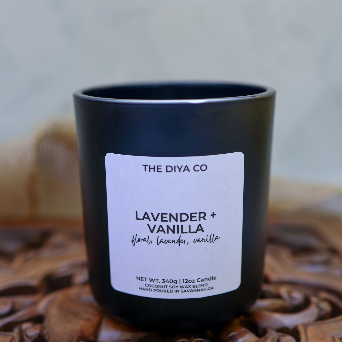 12 oz Lavender and Vanilla Aura Candle w/box