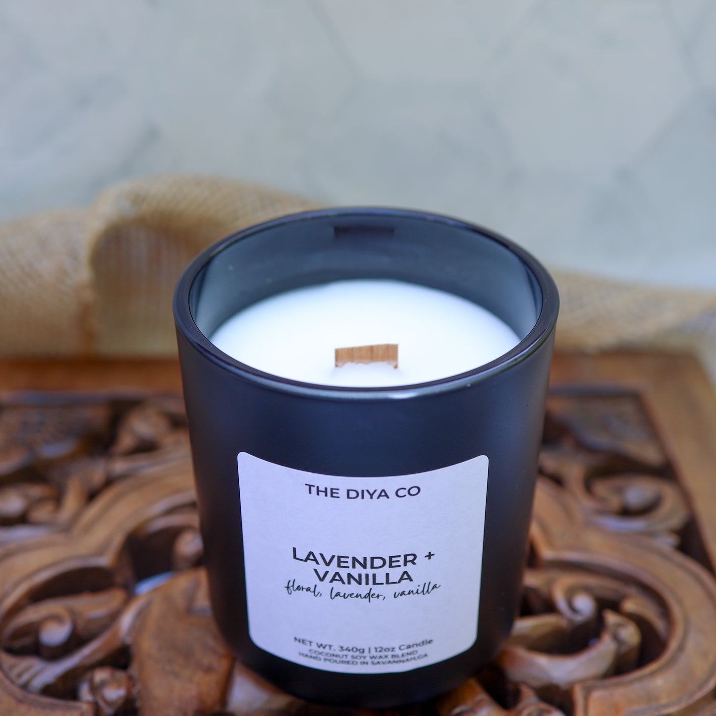 12 oz Lavender and Vanilla Aura Candle w/box