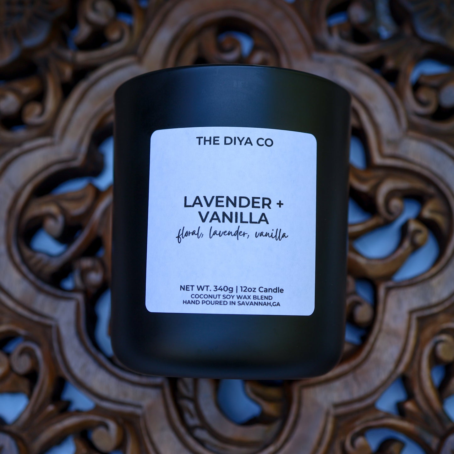 12 oz Lavender and Vanilla Aura Candle w/box