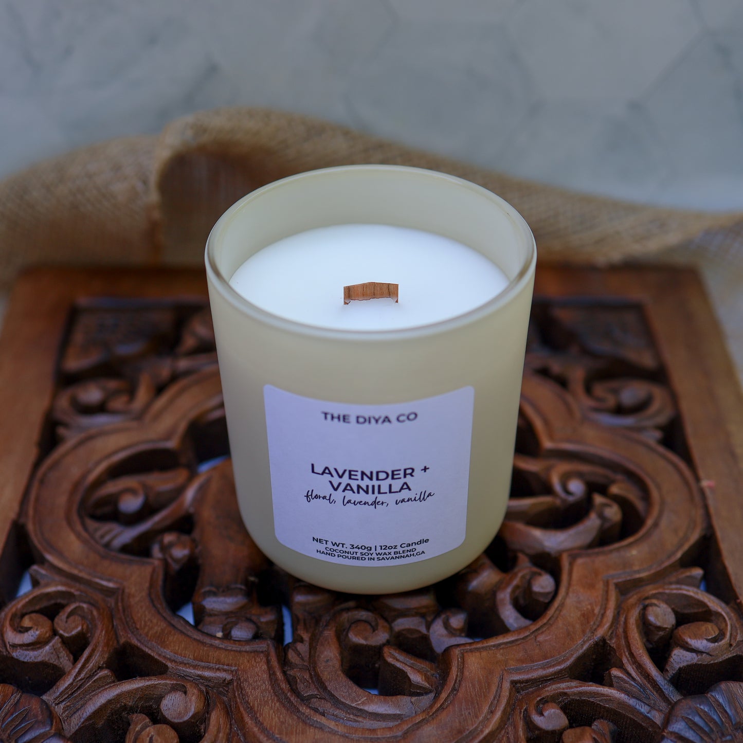 12 oz Lavender and Vanilla Aura Candle w/box