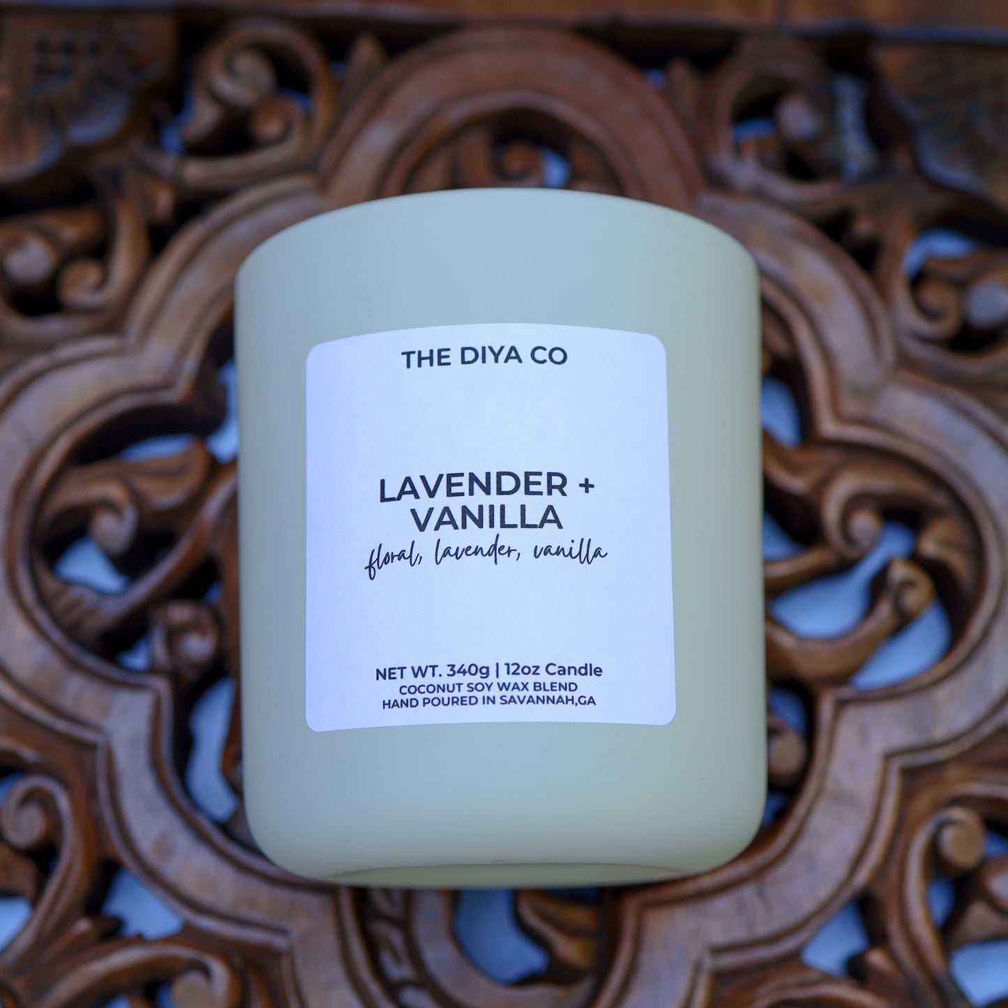 12 oz Lavender and Vanilla Aura Candle w/box