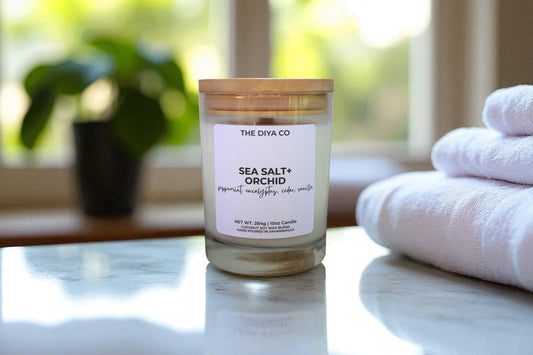 10 oz Sea Salt and Orchid | Coconut Soy Candle