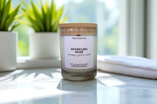 10 oz Sparkling Rosé | Coconut Soy Candle