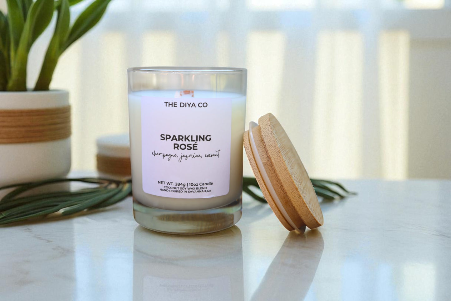 10 oz Sparkling Rosé | Coconut Soy Candle