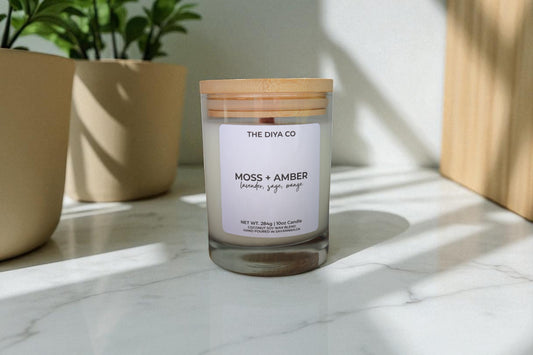 10 oz Moss + Amber | Coconut Soy Candle