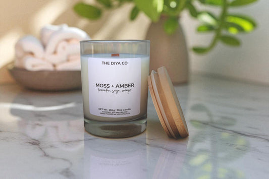 10 oz Moss + Amber | Coconut Soy Candle