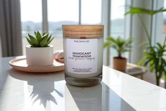 10 oz Mahogany Teakwood | Coconut Soy Candle