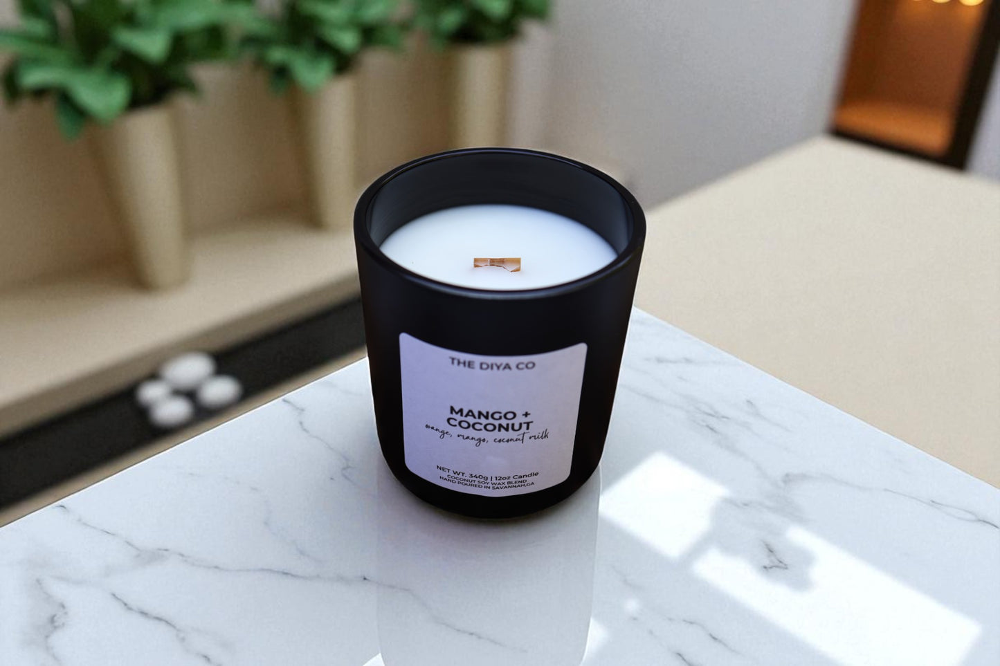 12 oz Mango and Coconut | Coconut Soy Candle