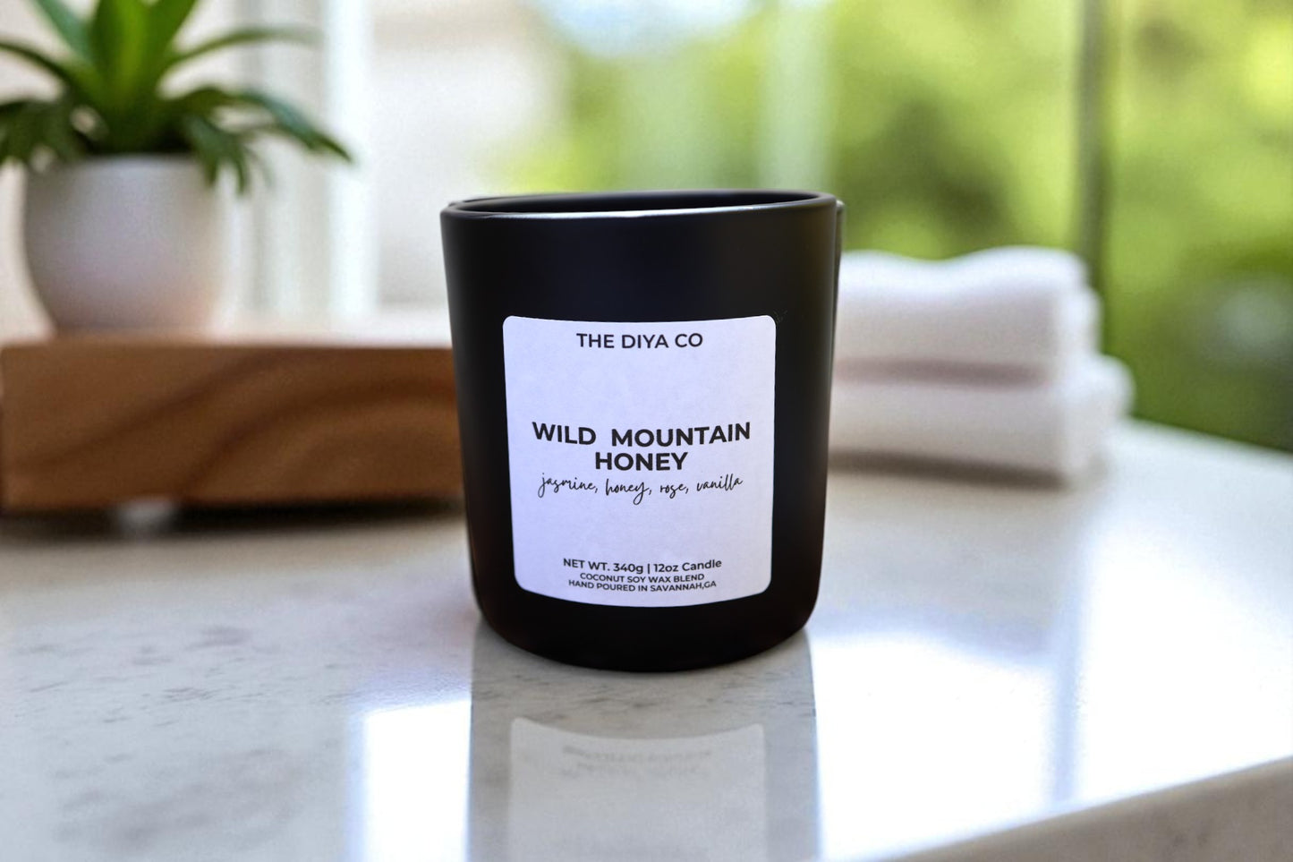 12 oz Wild Mountain Honey | Coconut Soy Candle