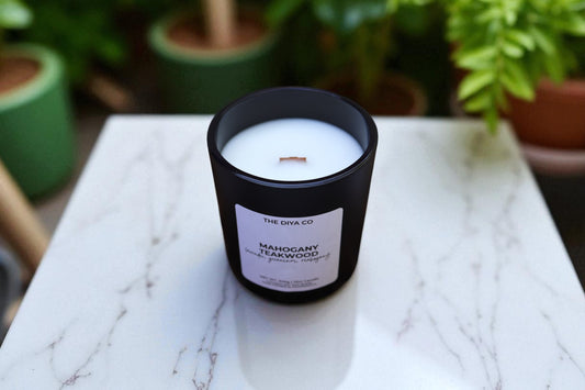 12 oz Mahogany Teakwood | Coconut Soy Candle