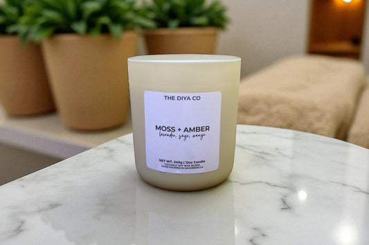 12 oz Moss & Amber | Coconut Soy Candle