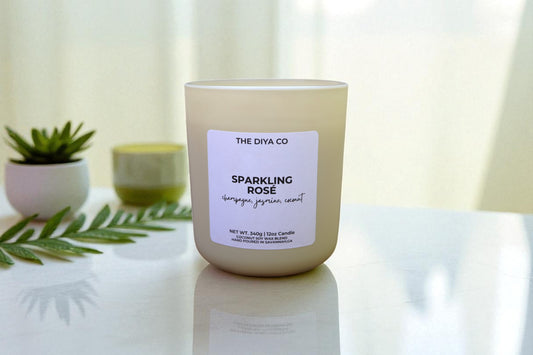 12 oz Sparkling Rosé | Coconut Soy Candle