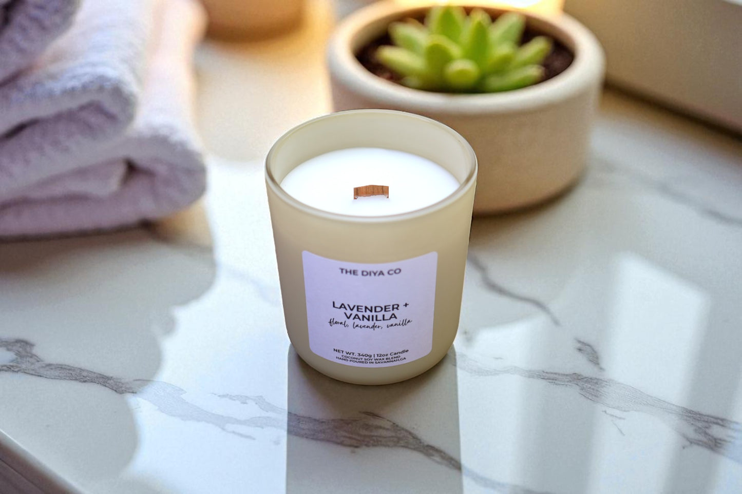 12 oz Lavender and Vanilla | Coconut Soy Candle