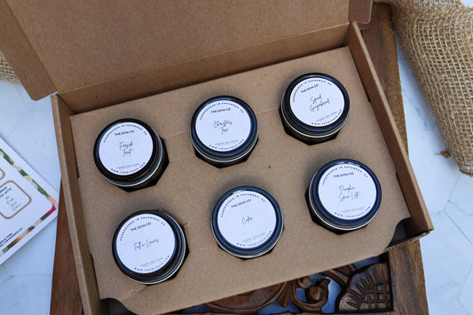 6 - 2 oz Tin Candles - The Holiday Collection