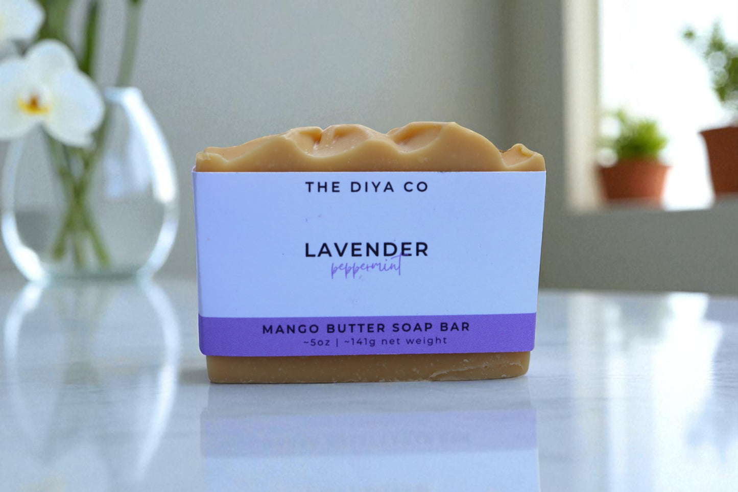 Lavender and Peppermint Mango Butter Soap Bar