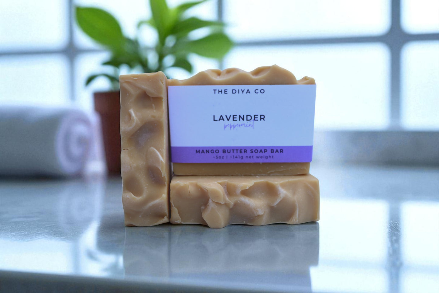 Lavender and Peppermint Mango Butter Soap Bar