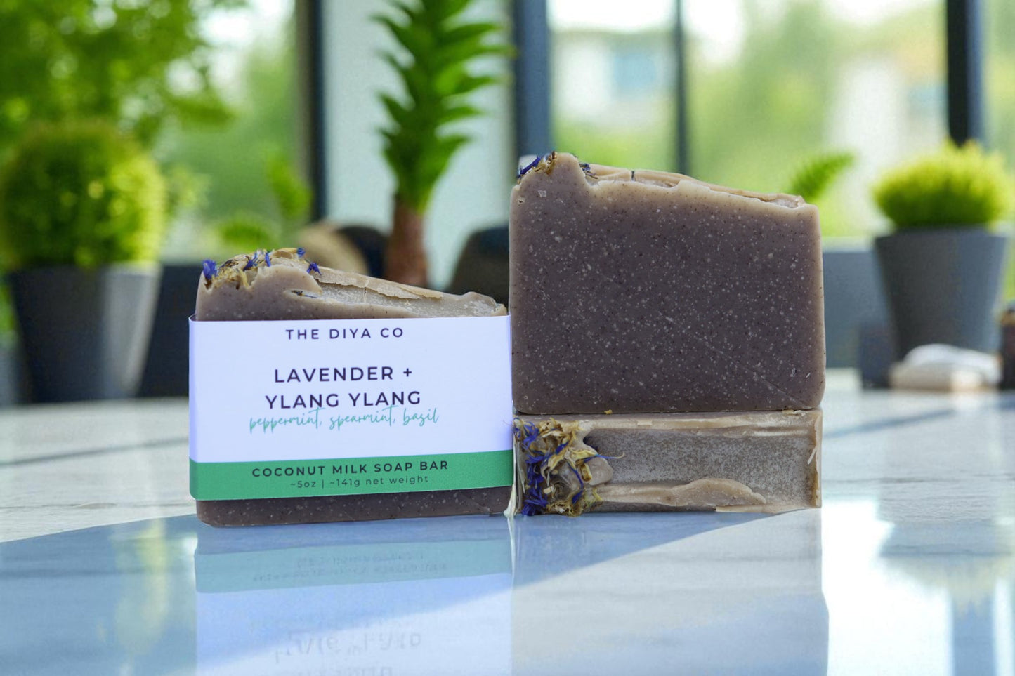 Lavender, Ylang Ylang, Peppermint, & Spearmint Exfoliating Soap Bar