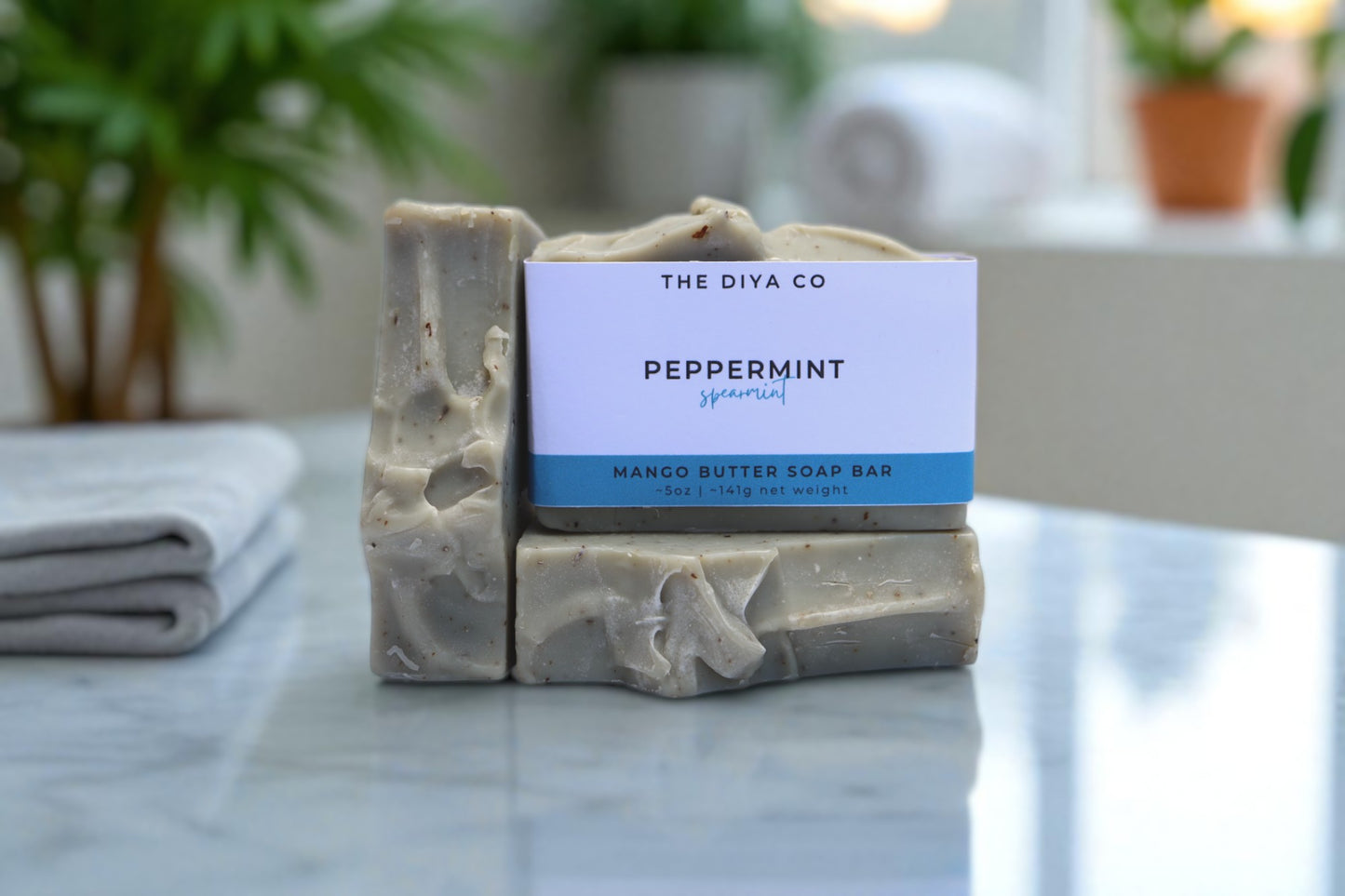 Peppermint and Spearmint Palm-Oil Free Soap Bar