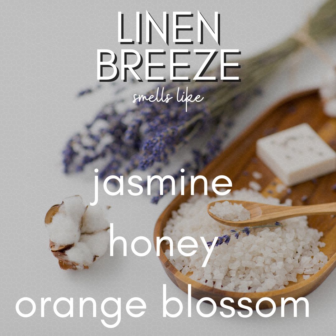 12 oz Linen Breeze | Iridescent Jar Coconut Soy Candle