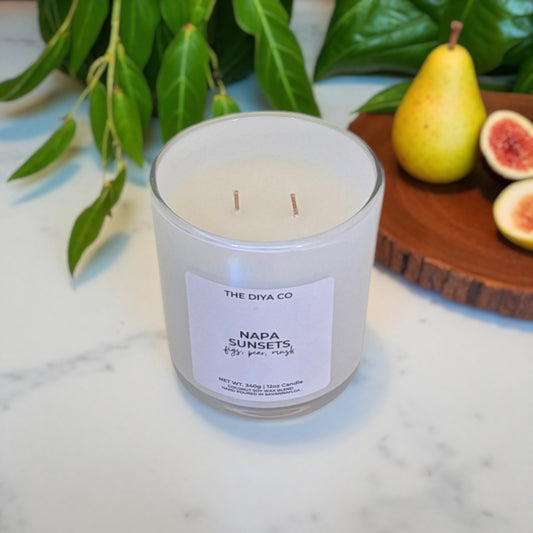 12 oz Napa Sunsets | Iridescent Jar Coconut Soy Candle