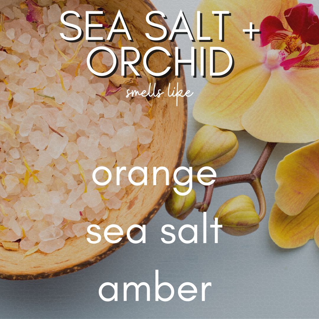 12 oz Sea Salt + Orchid | Coconut Soy Candle