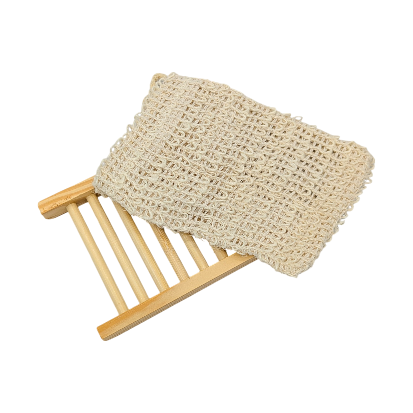 Soap Bamboo Tray and Sisal Bag