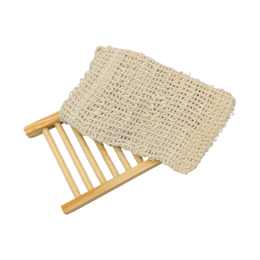 Soap Bamboo Tray and Sisal Bag