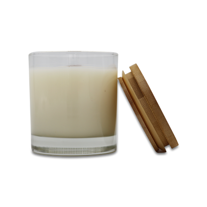 7 oz Black Heart (Burning Rose) - Hand Poured, Non-toxic, Coconut Soy Wax Blend Candle -- Rock Glass with Lid (Copy)