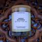10 oz Maple Bourbon Rock Glass Candle with Bamboo Lid