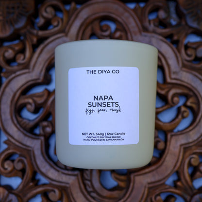 12 oz Napa Sunsets Aura Candle w/box