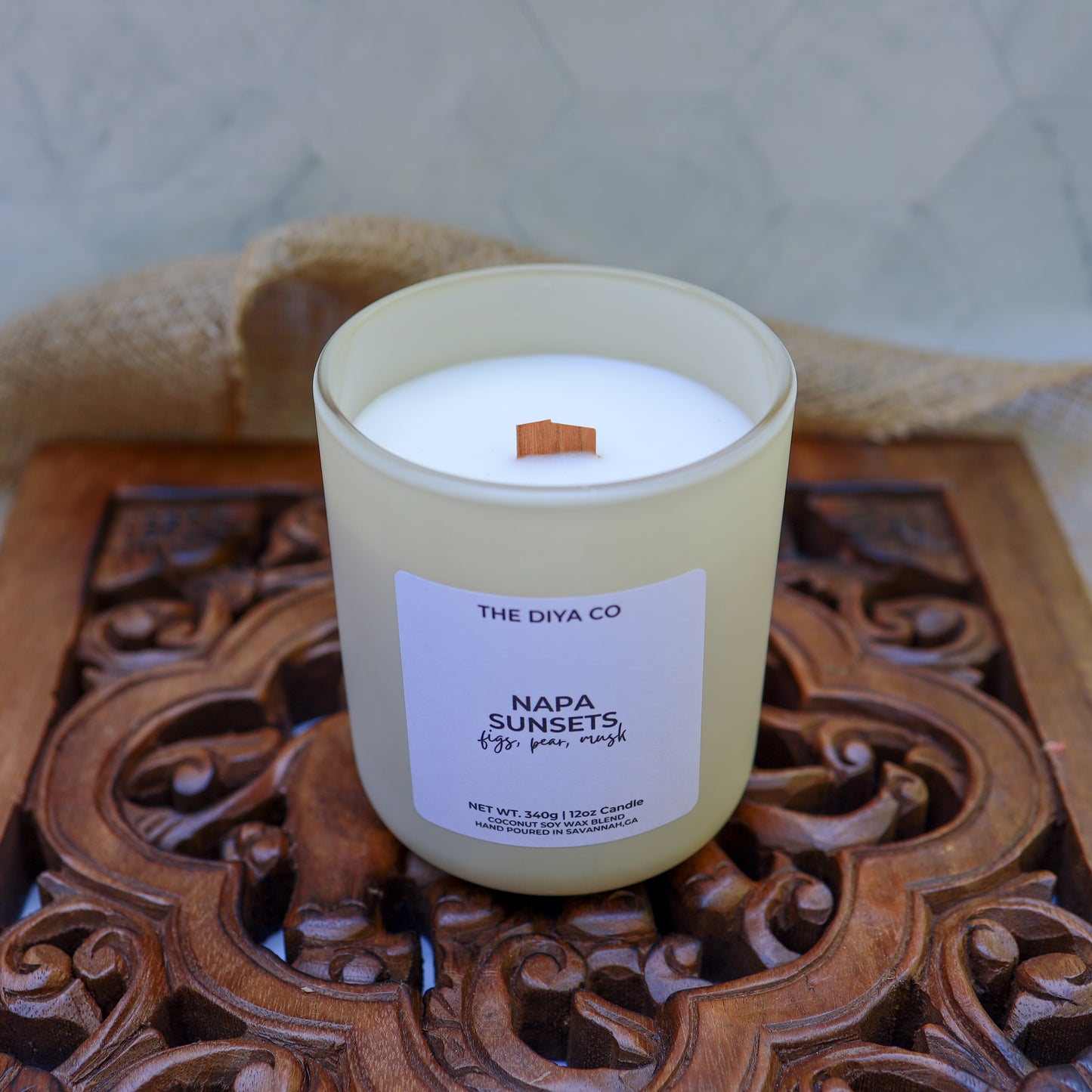 12 oz Napa Sunsets Aura Candle w/box