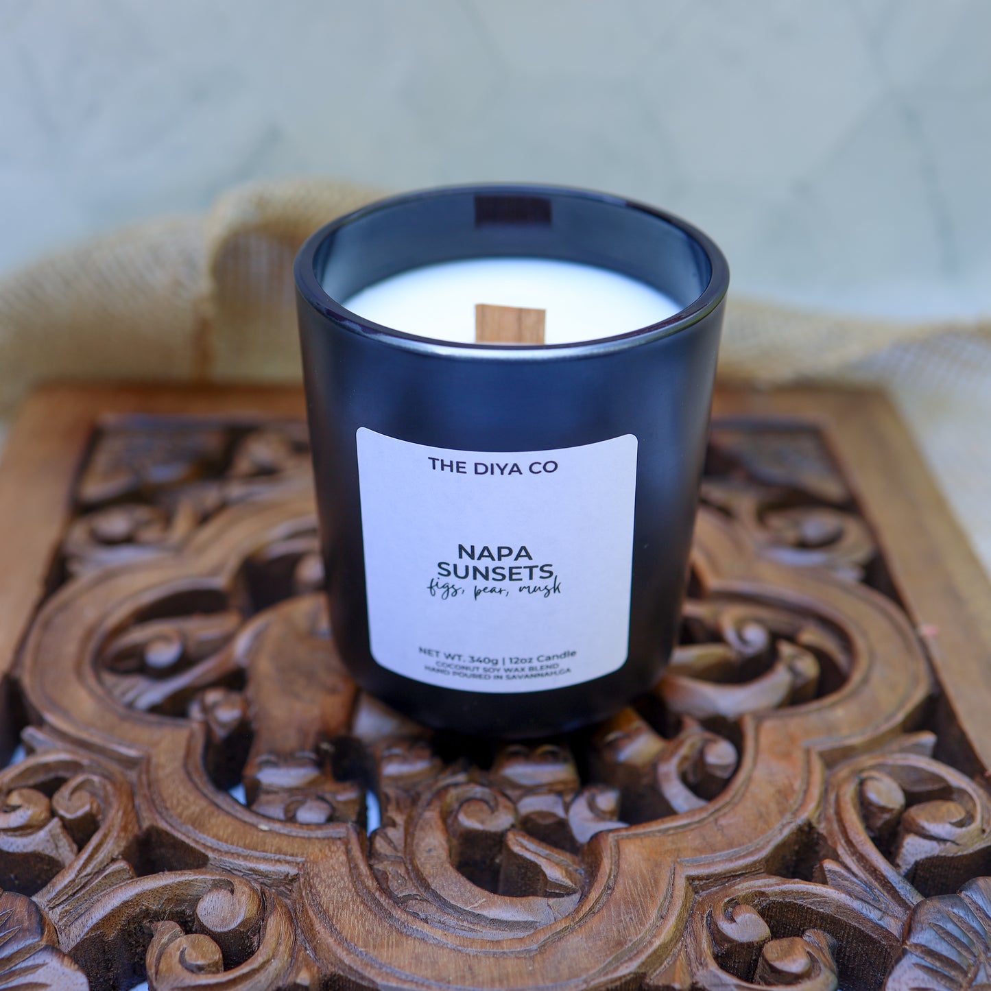 12 oz Napa Sunsets Aura Candle w/box