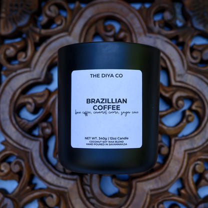 12 oz Brazilian Coffee | Coconut Soy Candle