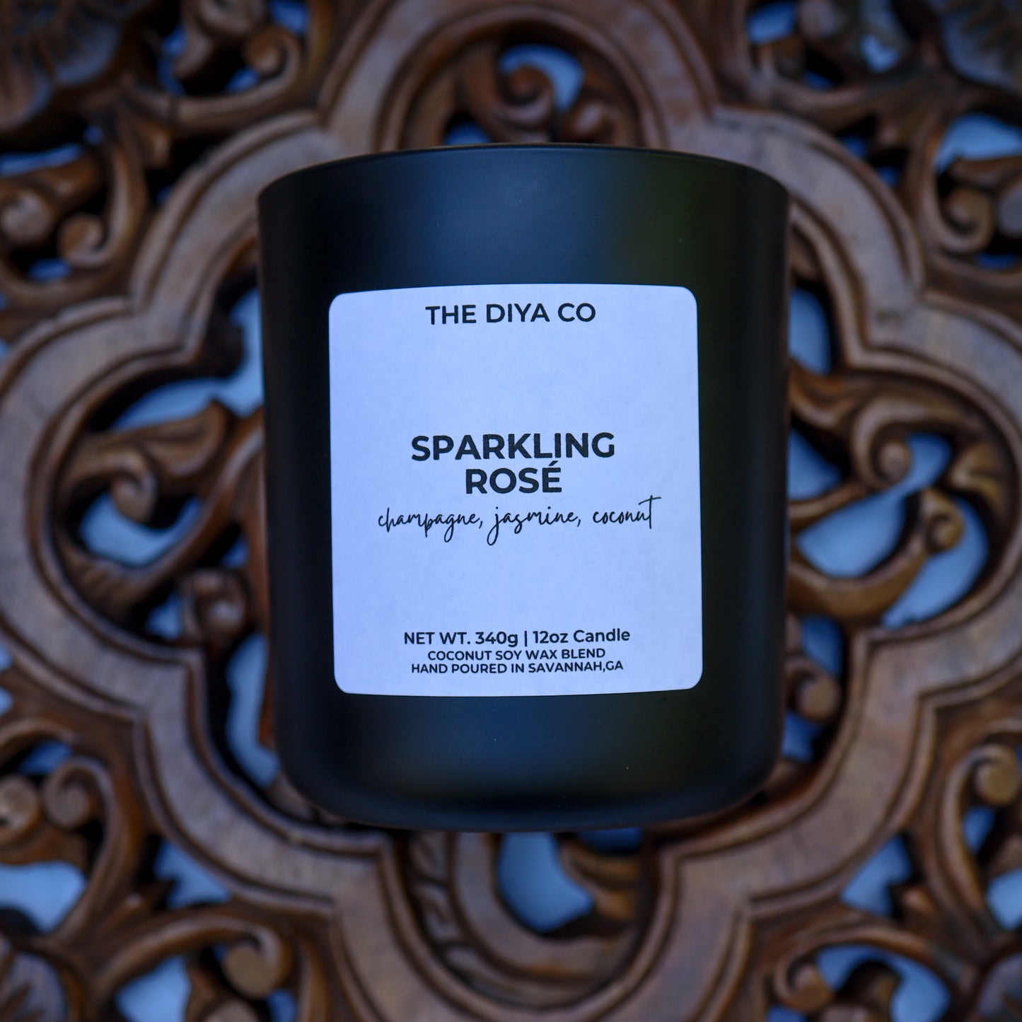 12 oz Sparkling Rosé | Coconut Soy Candle