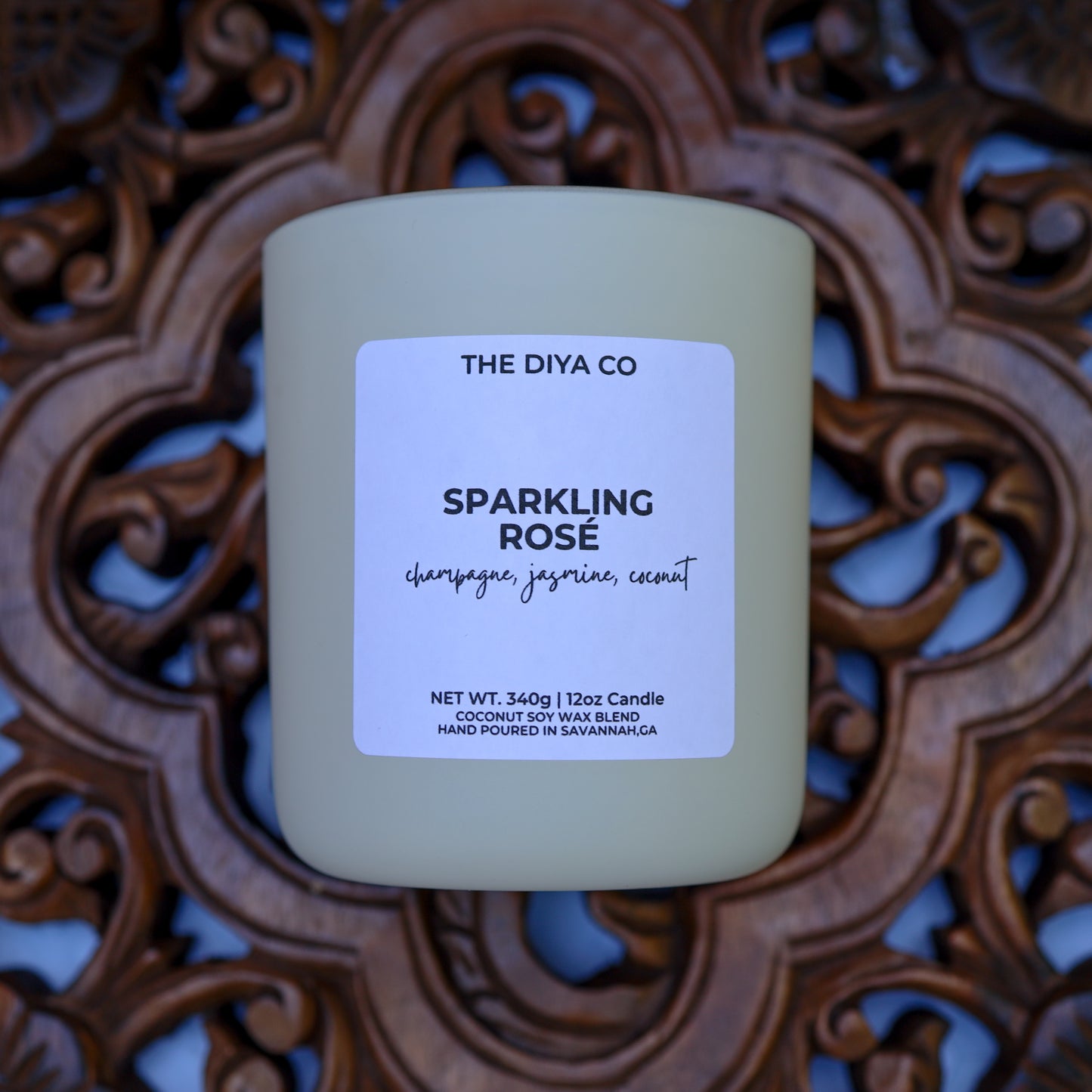 12 oz Sparkling Rosé | Coconut Soy Candle
