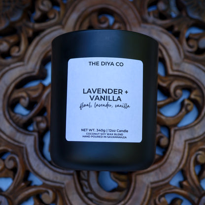 12 oz Lavender and Vanilla Aura Candle w/box
