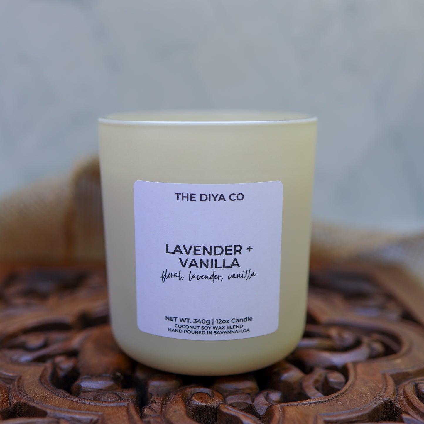 12 oz Lavender and Vanilla Aura Candle w/box