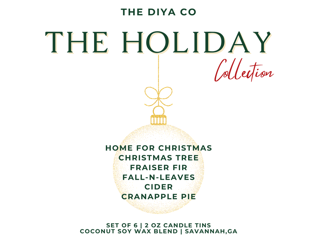6 - 2 oz Tin Candles - The Holiday Collection