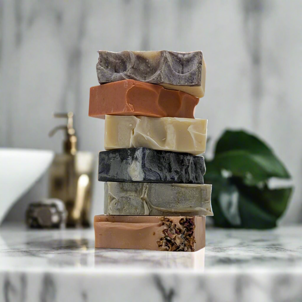 Lavender Patchouli Goat Milk Soap Bar | Oat + Honey, Palm-Oil Free, Handcrafted(5 oz)