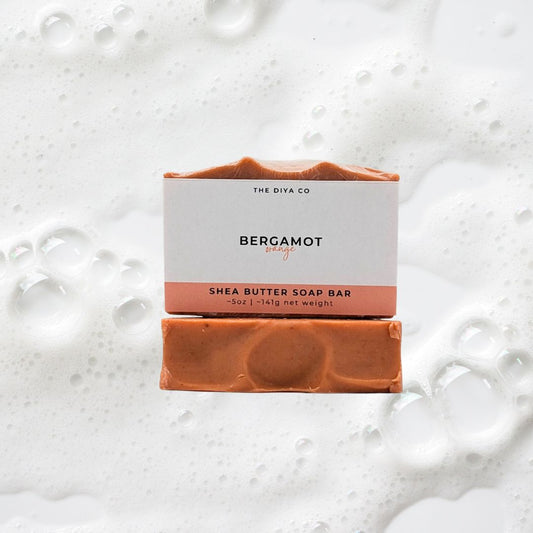 Bergamot & Orange Moisturizing Soap Bar w/ Sisal Bag & Bamboo Tray