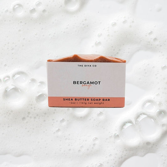 Bergamot & Orange Moisturizing Soap Bar w/ Sisal Bag & Bamboo Tray