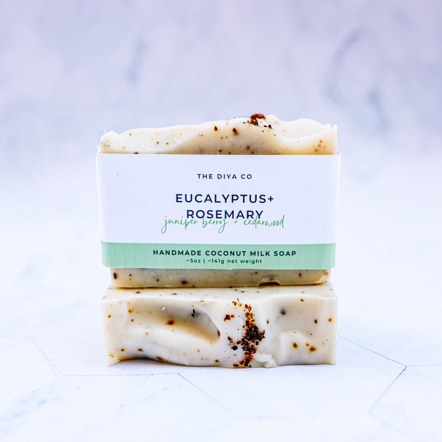 Eucalyptus, Rosemary, Juniper Berry, and Cedarwood Handmade Coconut Milk Soap, Natural, Palm-Oil Free