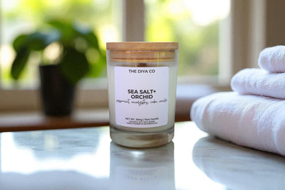 10 oz Sea Salt and Orchid | Coconut Soy Candle