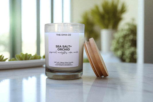 10 oz Sea Salt and Orchid | Coconut Soy Candle