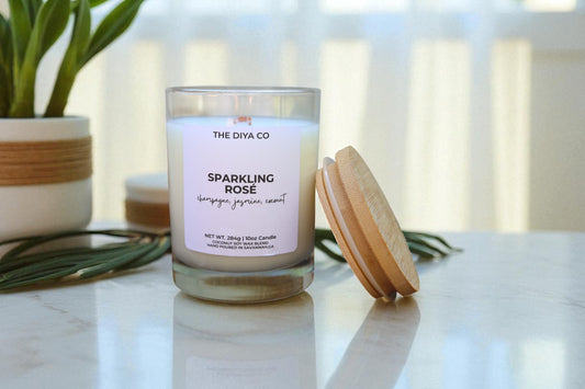 10 oz Sparkling Rosé | Coconut Soy Candle