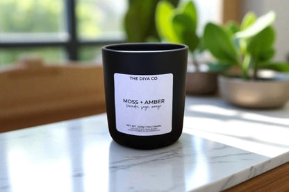 12 oz Moss & Amber | Coconut Soy Candle