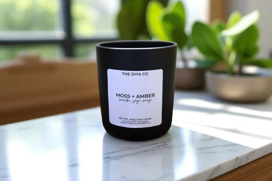 12 oz Moss & Amber | Coconut Soy Candle