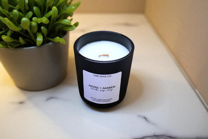 12 oz Moss & Amber | Coconut Soy Candle